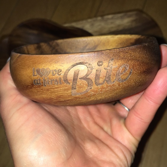 ACACIAWARE 3-pack - Hardwood food bowls - Picture 4 of 8